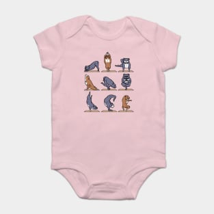 American Pit Bull Terrier Yoga Baby Bodysuit